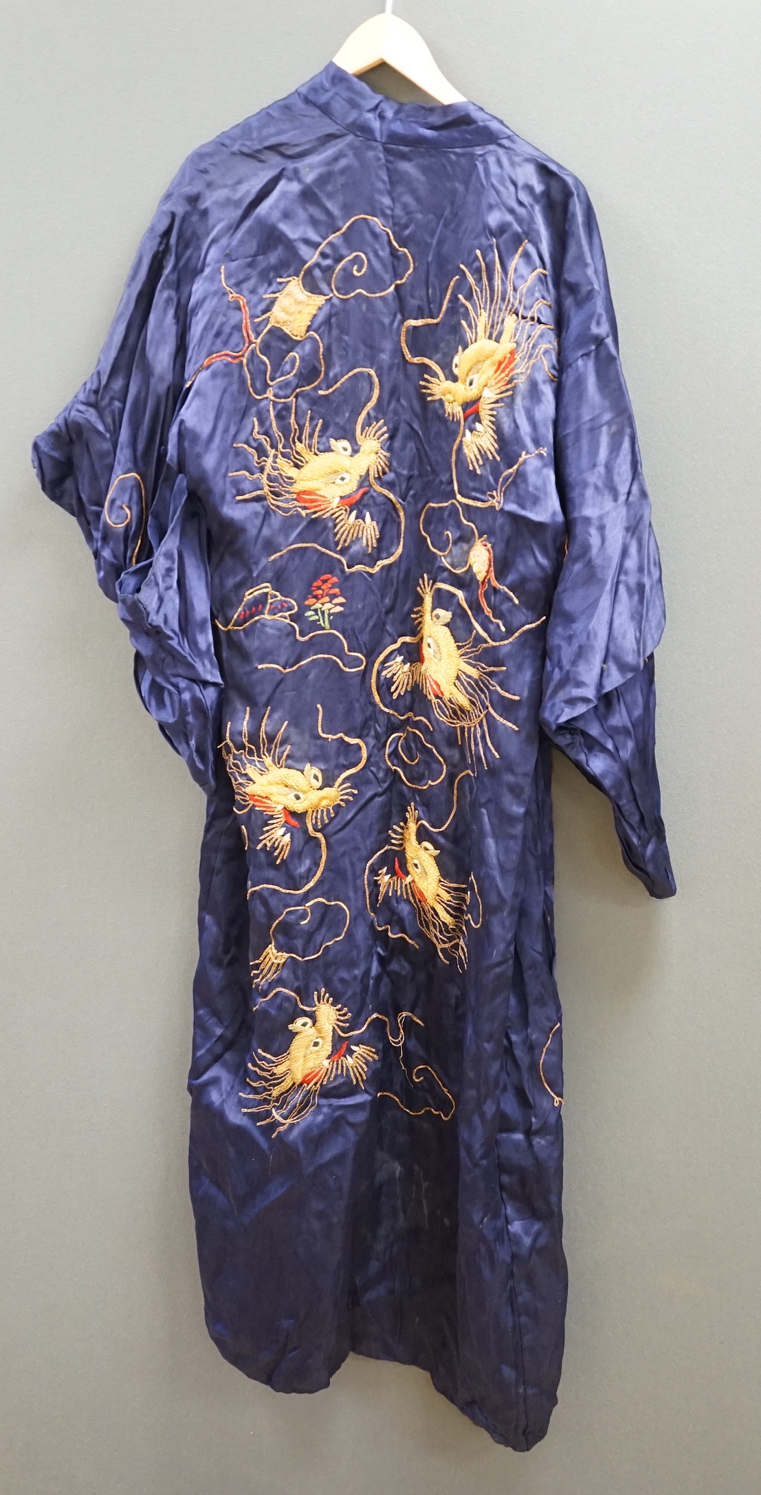 A Japanese ‘dragon’ robe with gold thread